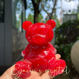 Resin bear carving