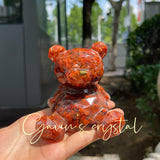 Resin bear carving