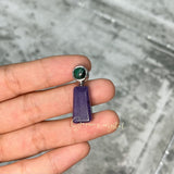 Charoite Malachite Pendant