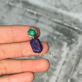 Charoite Malachite Pendant