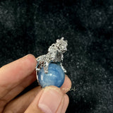 Aquamarine Leopard Pendant