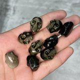 Golden Obsidian Skull