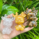 Resin deer carving