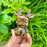 Resin deer carving