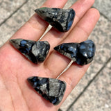Crow head carving