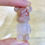 The Bear Flower Agate Carving