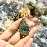 Freeform crystal pendant