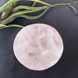 Rose quartz bowl