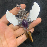 Angel wing cone pendant