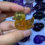 Yellow fluorite duck