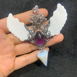 Angel wing cone pendant