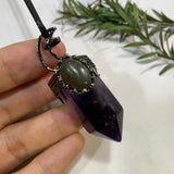 Moon hexagon prism Pendant