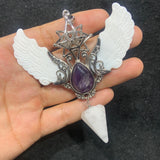 Angel wing cone pendant