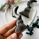 Witches broomsticks silver obsidian