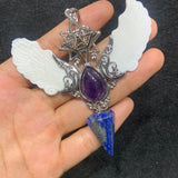 Angel wing cone pendant